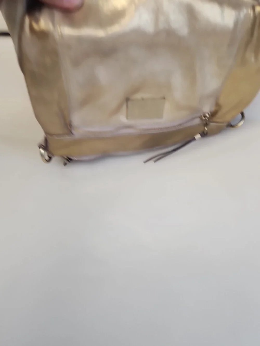 Coach Metallic Champagne Crossbody Bag
